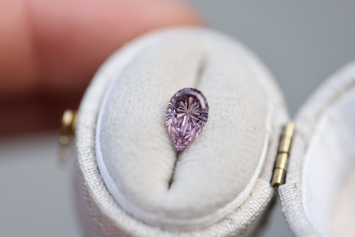 1.65ct pear pink sapphire- Starbrite cut by John Dyer