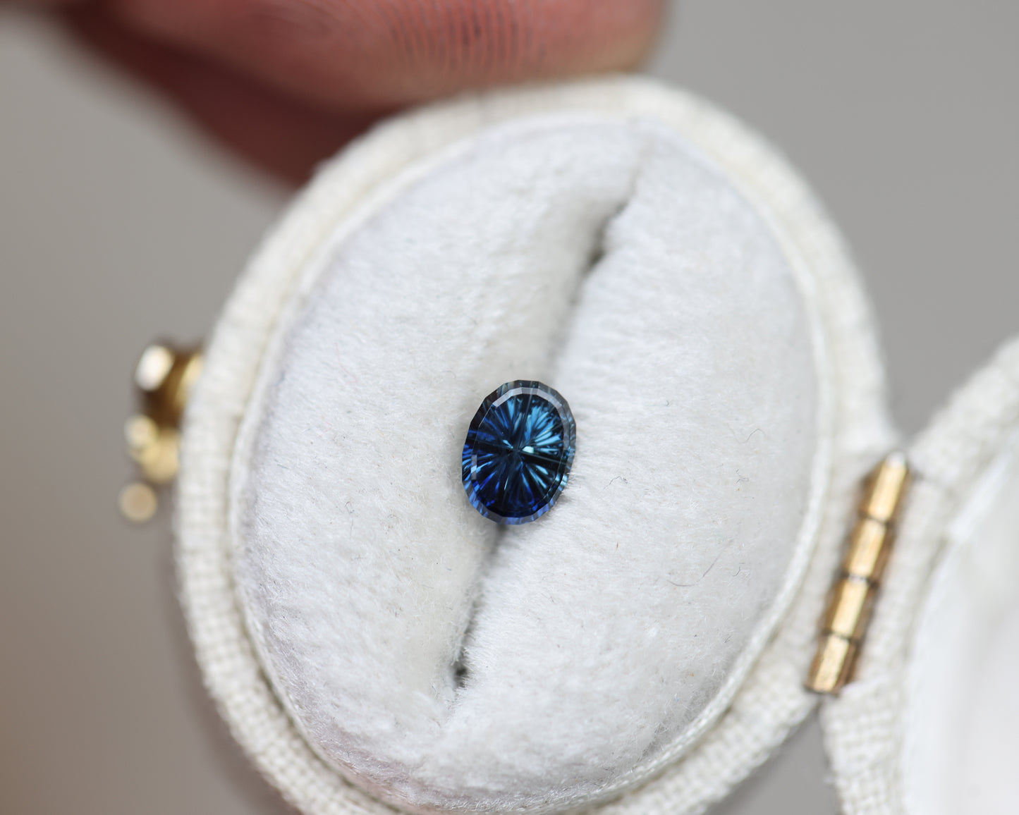 .54ct oval blue sapphire, Starbrite cut John Dyer