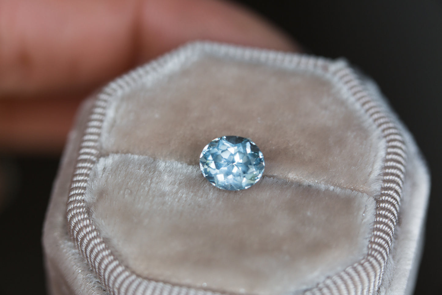 2ct oval icy blue Montana sapphire