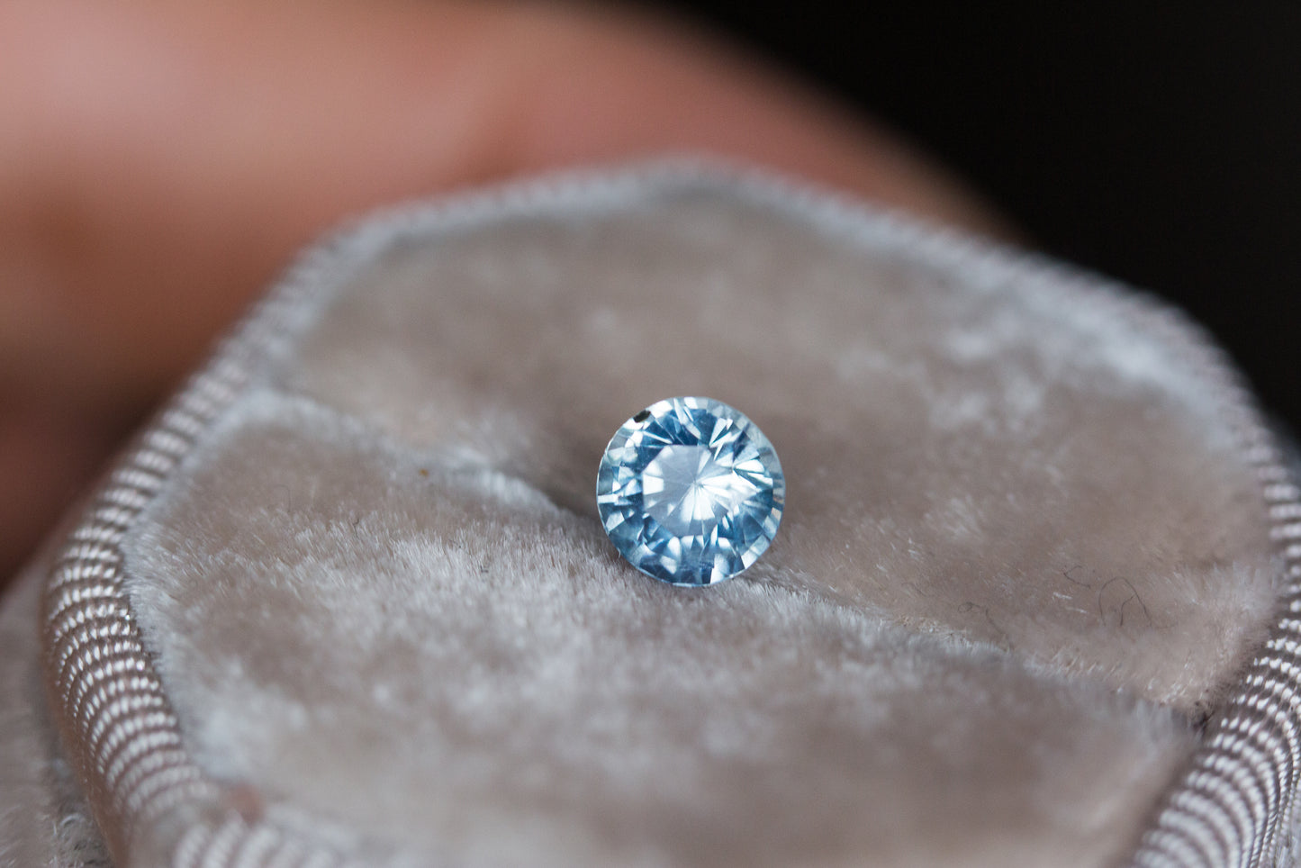 1.25ct icy blue sapphire