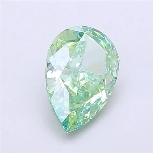 1.01ct Pear Lab Grown Diamond (Colour Fancy Vivid Green, Clarity VS1, IGI Certified)