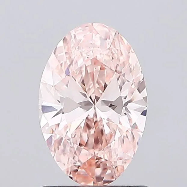 1.03ct Oval Lab Grown Diamond (Colour Fancy Intense Pink, Clarity VS2, IGI Certified)