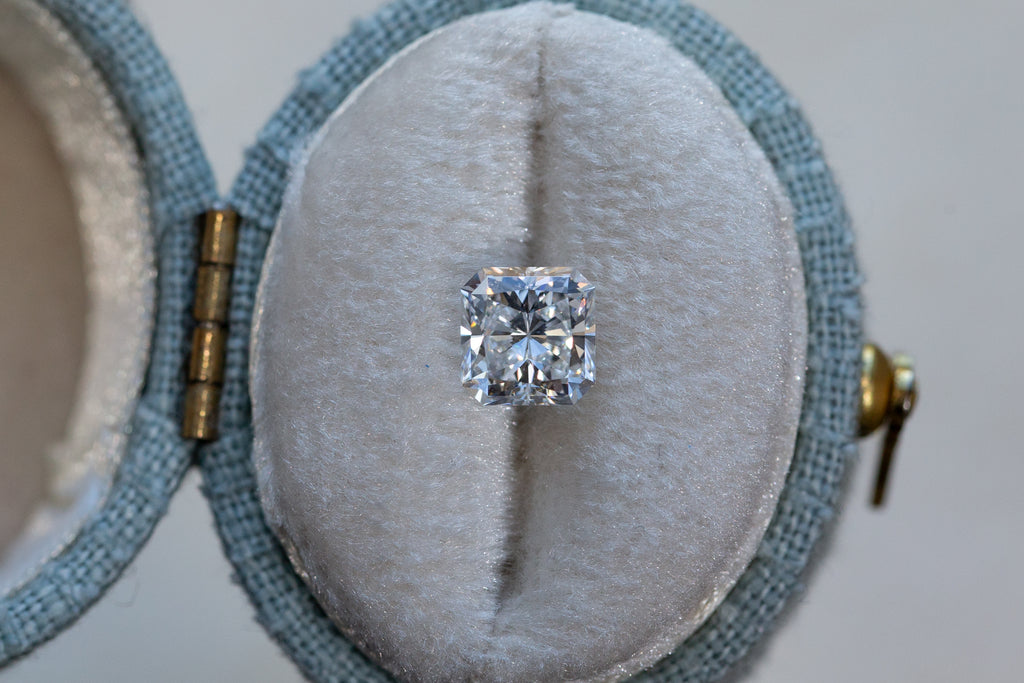 1.03ct Square Radiant Cut Lab Diamond, D VVS2 – Oore Jewelry
