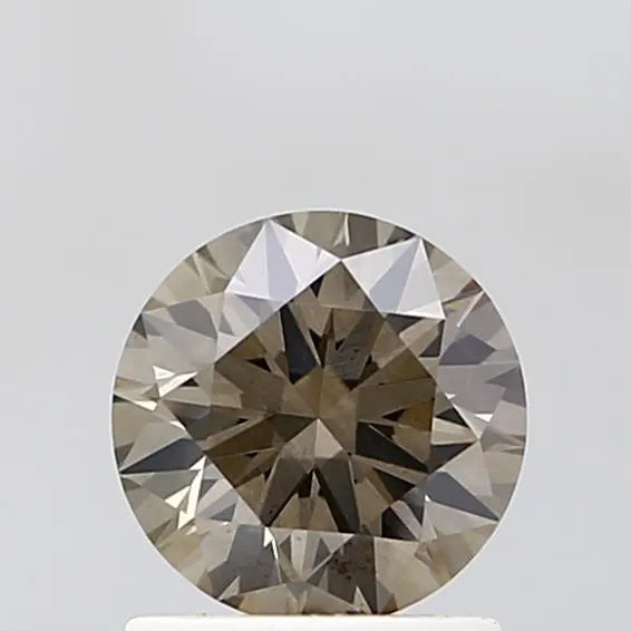 1.09ct Round Lab Grown Diamond (Colour Fancy Brownish Gray, Clarity VS2, Cut ID, IGI Certified)