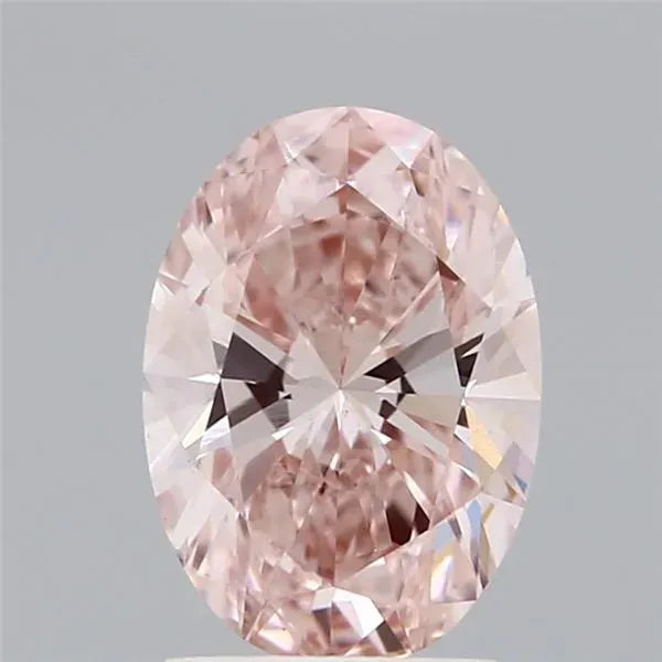 1.51ct Oval Lab Grown Diamond (Colour Fancy Intense Pink, Clarity VS1, IGI Certified)