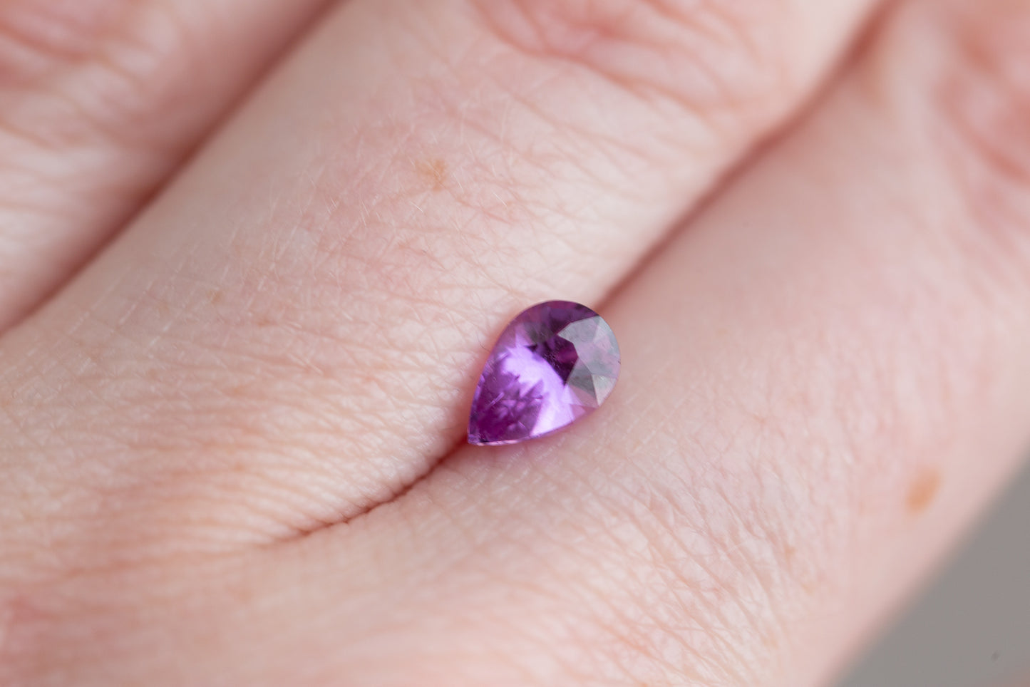 1.12ct pear purple pink sapphire