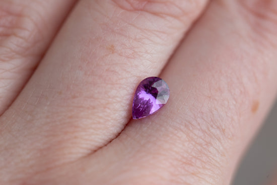 1.12ct pear purple pink sapphire
