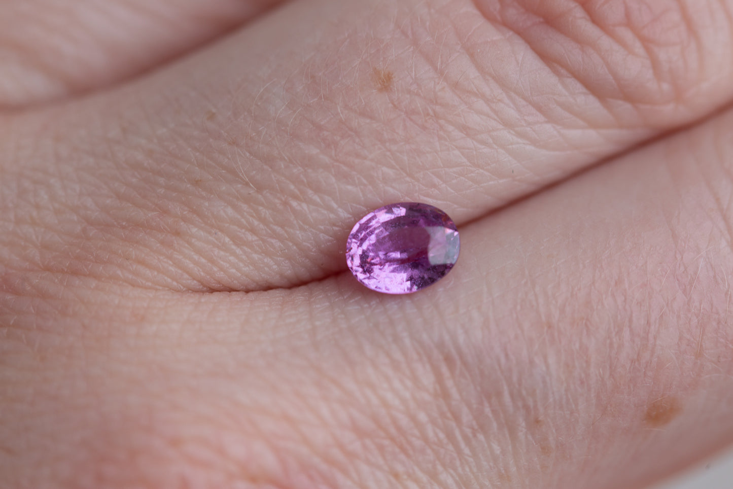1.03ct oval pink purple sapphire