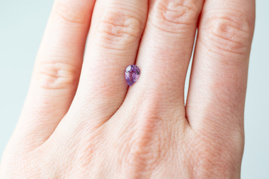 0.74ct Pear Purple Sapphire