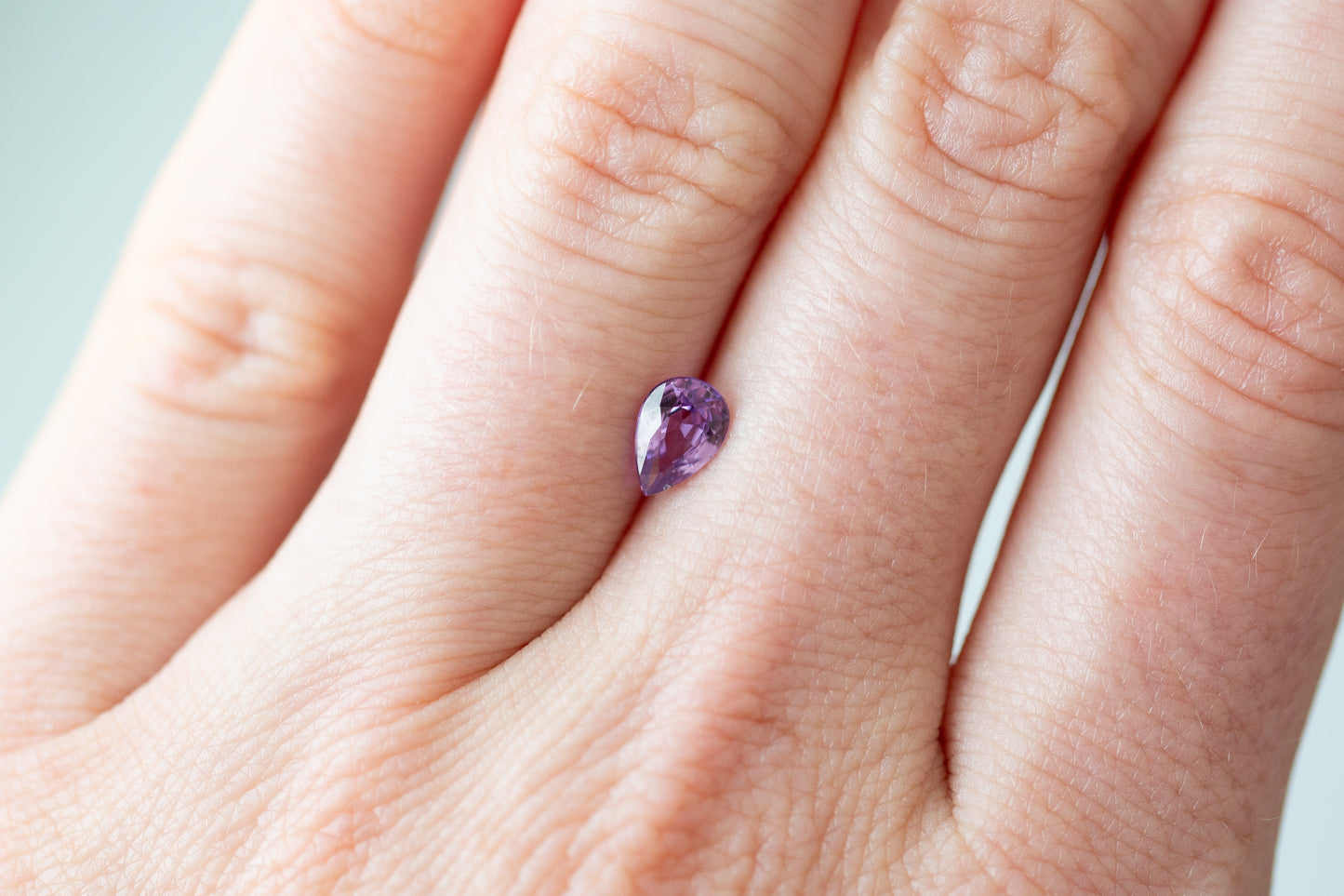 0.74ct Pear Purple Sapphire