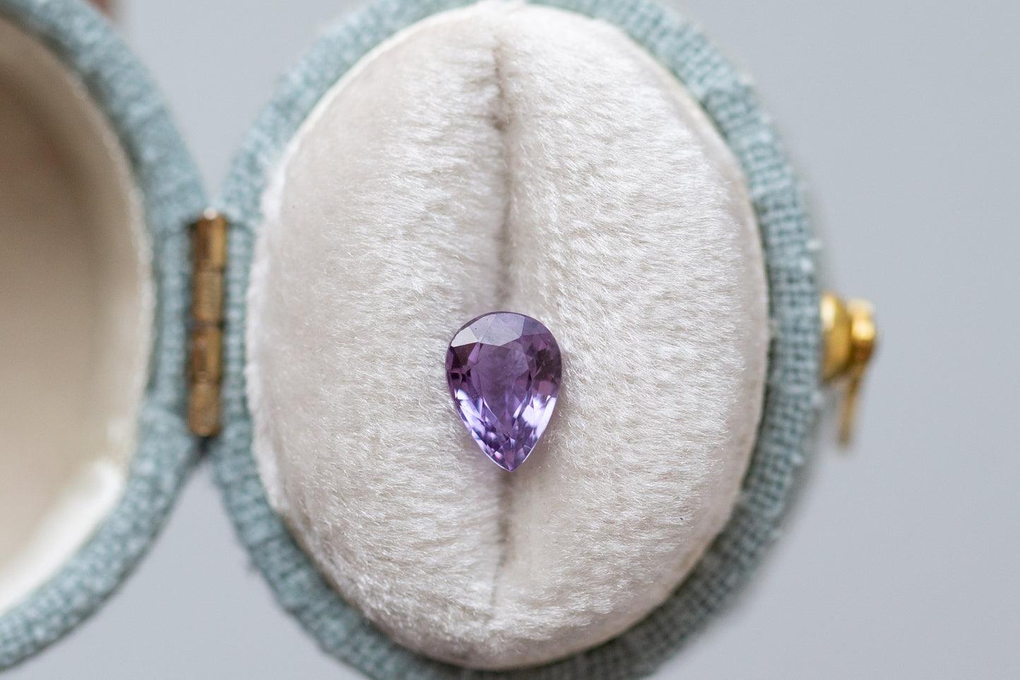 0.91ct Pear Purple Sapphire