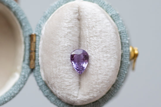 0.91ct Pear Purple Sapphire