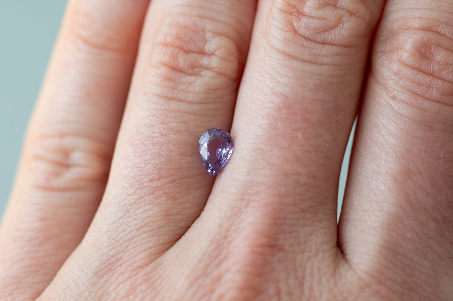 0.91ct Pear Purple Sapphire