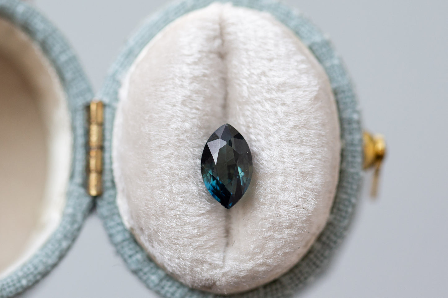 1.53ct Marquise Deep Teal Sapphire