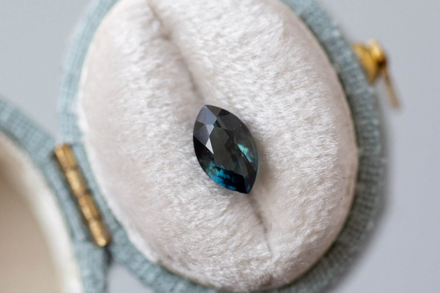 1.53ct Marquise Deep Teal Sapphire