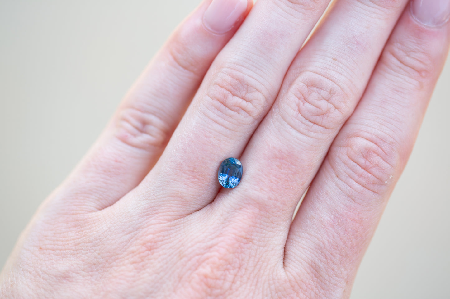 1.38ct Oval Blue Sapphire