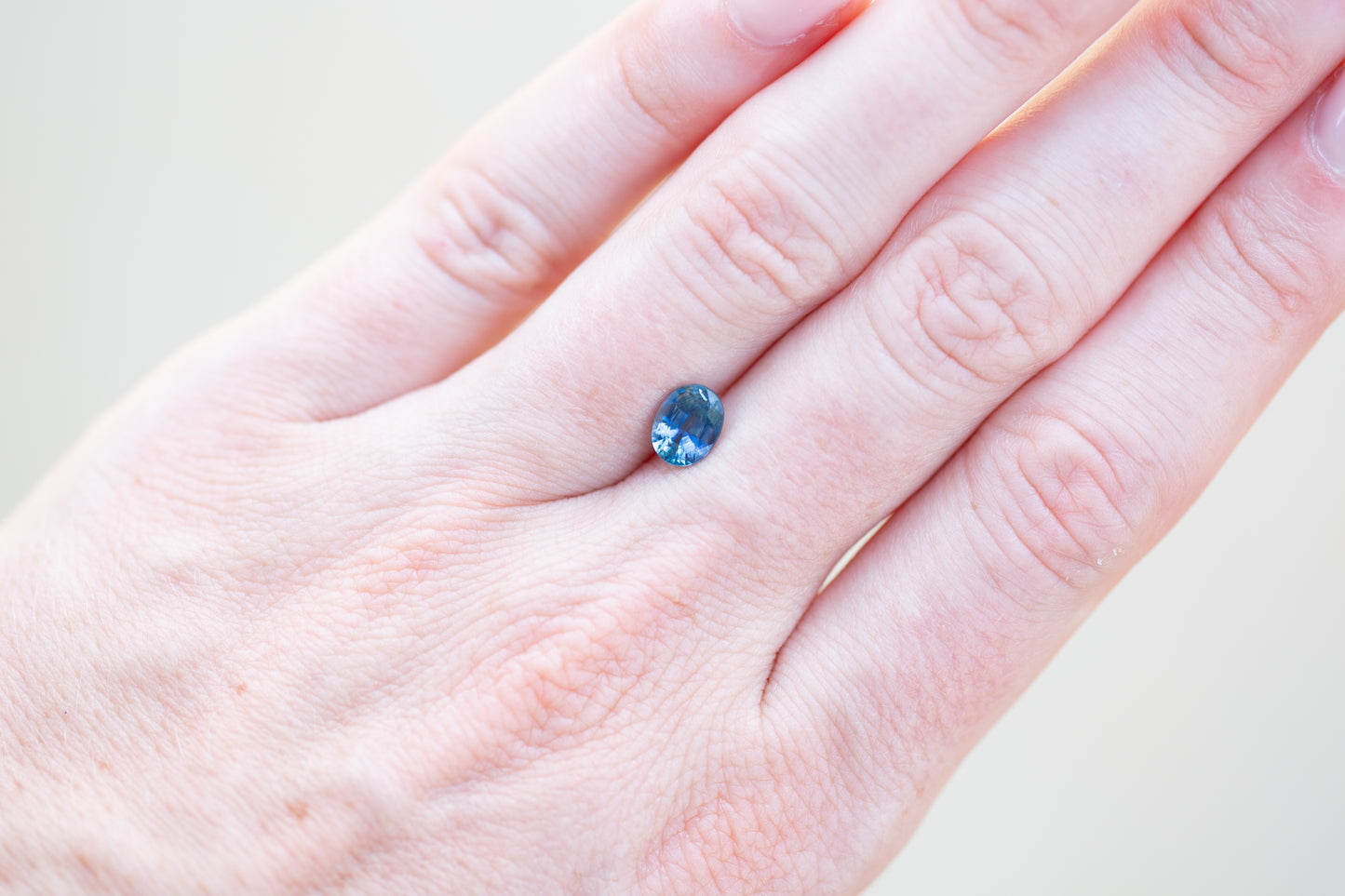 1.38ct Oval Blue Sapphire