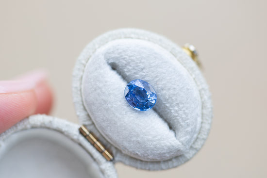 1.52ct Oval Blue Sapphire