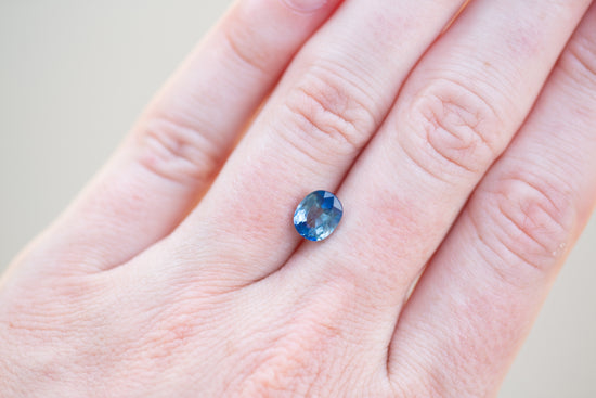 1.97ct Oval Blue and Teal Sapphire