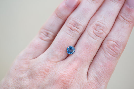 1.39ct Round Blue Teal Sapphire