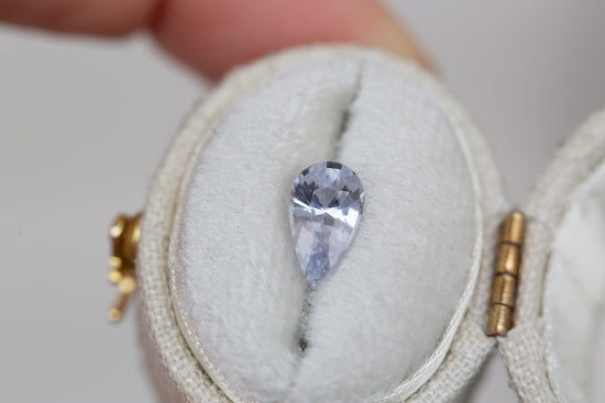 1.31ct pear light blue sapphire