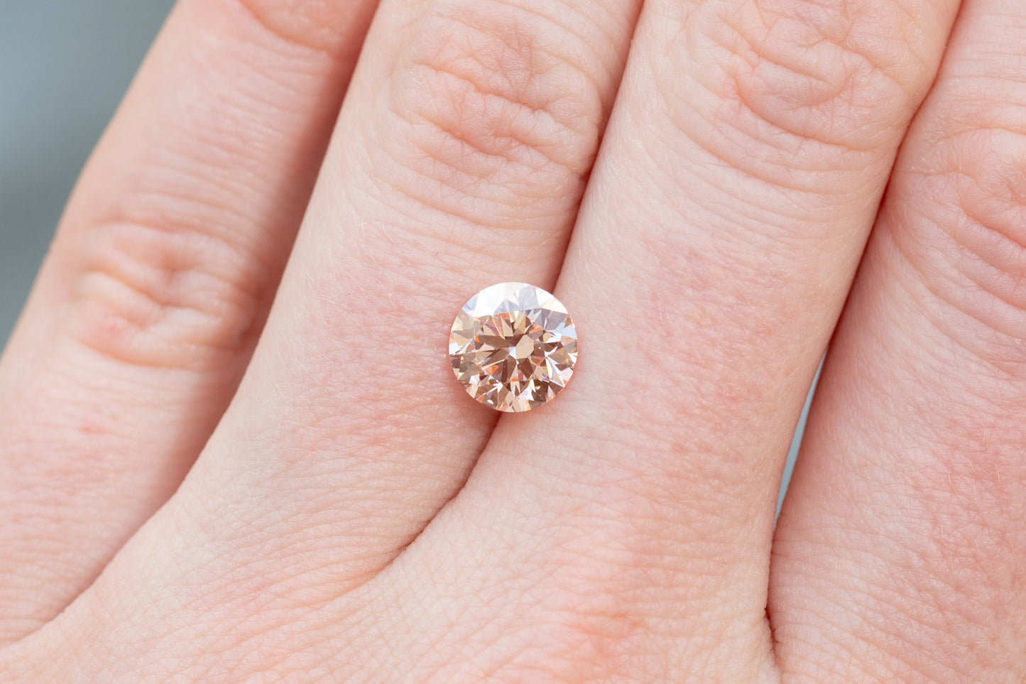 2.02ct Round Fancy Intense Pink Lab Diamond, VVS2