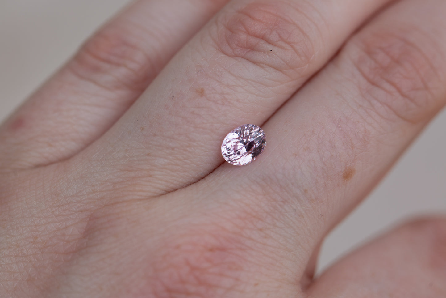 1.64ct oval light pink sapphire