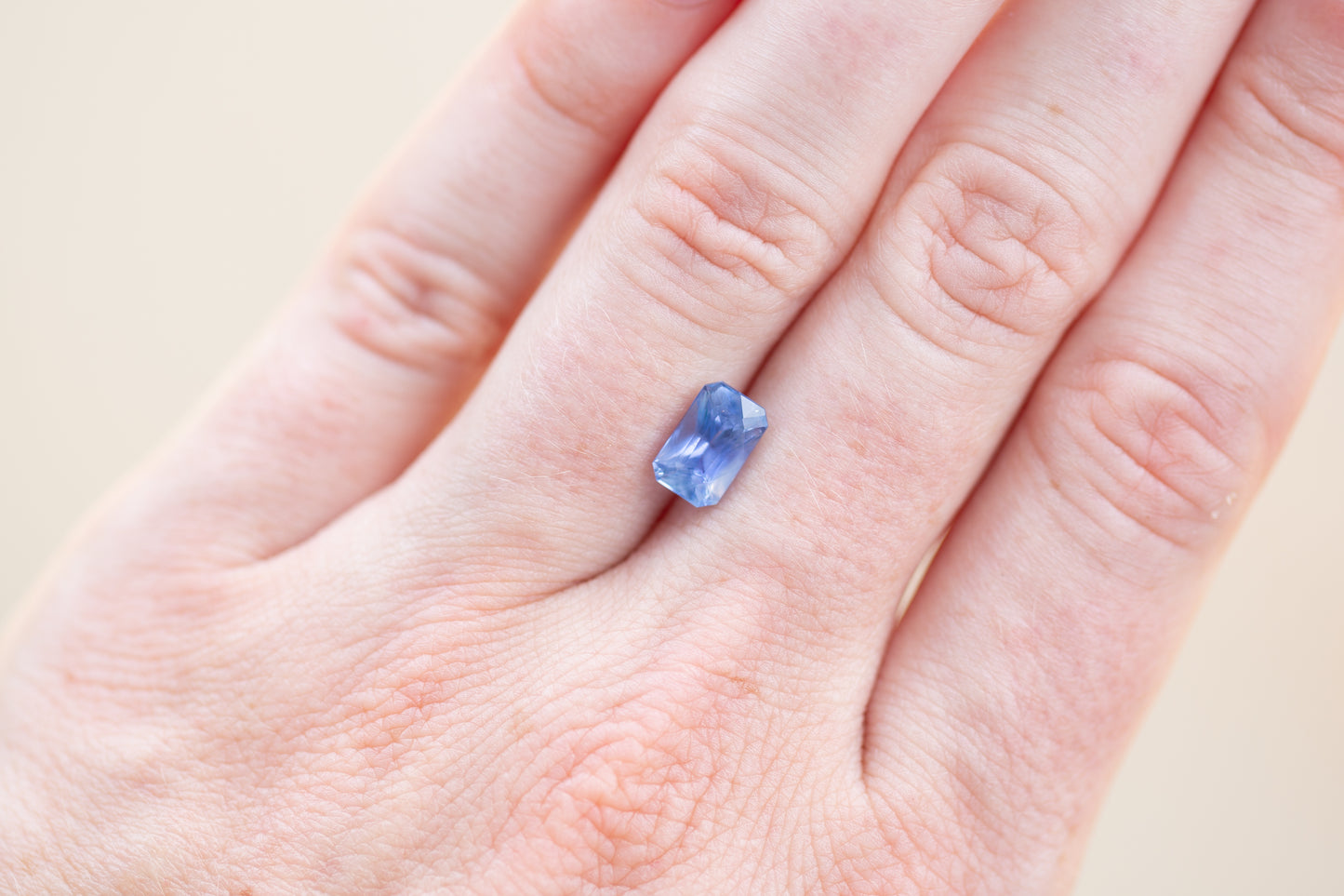 2.04ct Radiant Cut Blue Purple Sapphire