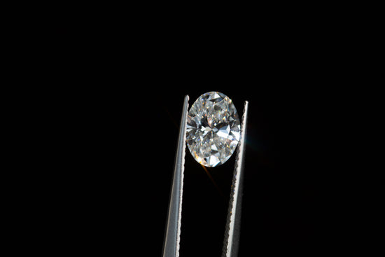 1.31ct oval lab diamond, E/VS1