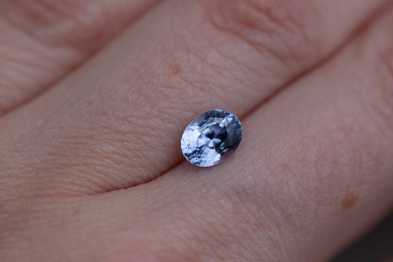 ON HOLD 1.71ct oval periwinkle blue sapphire