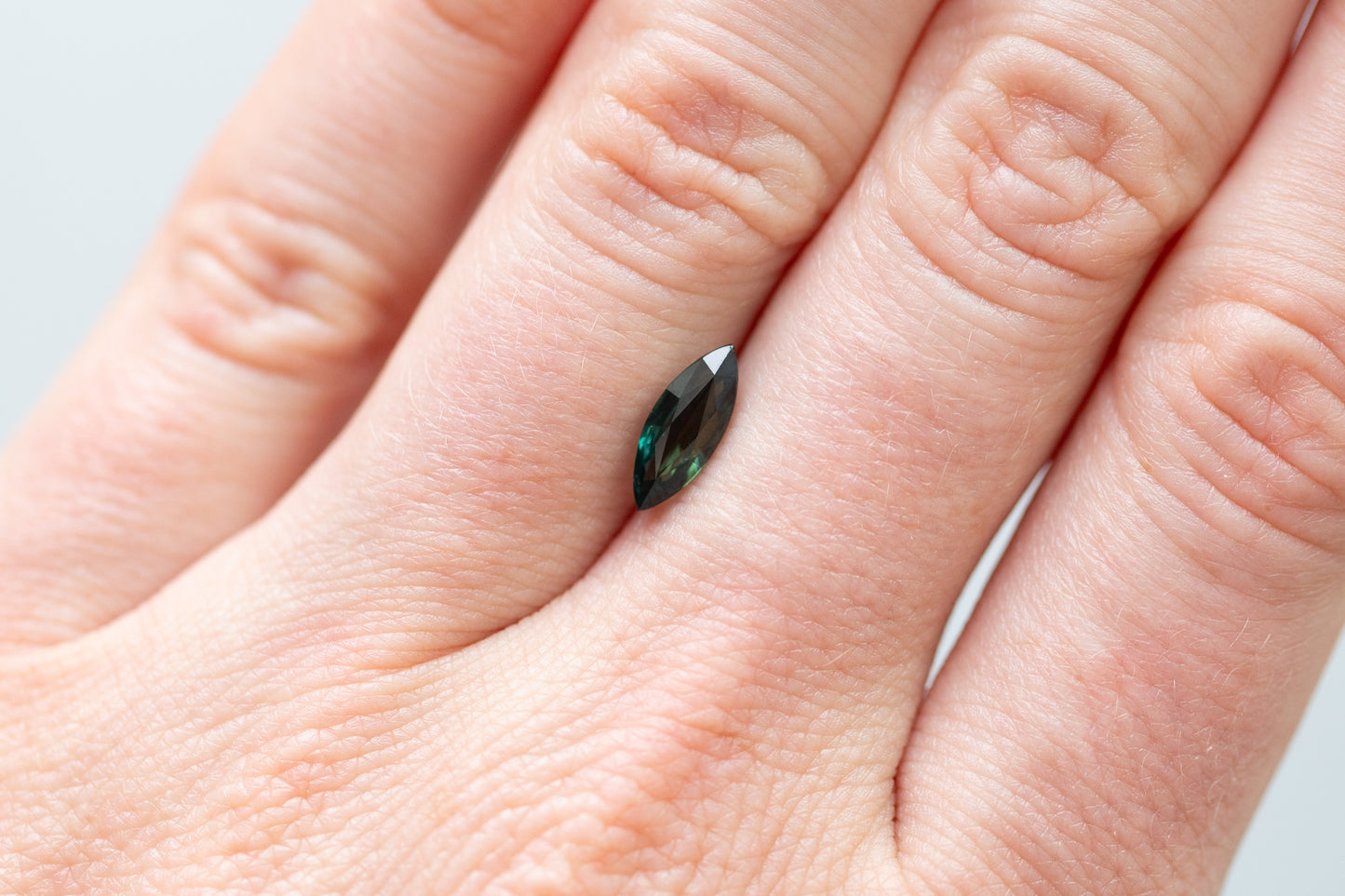 1.20ct Marquise Dark Green Sapphire