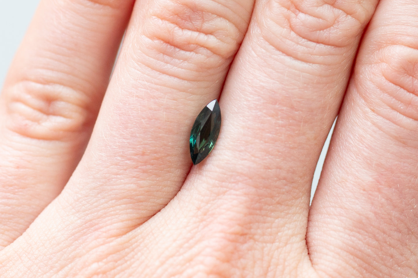 1.20ct Marquise Dark Green Sapphire