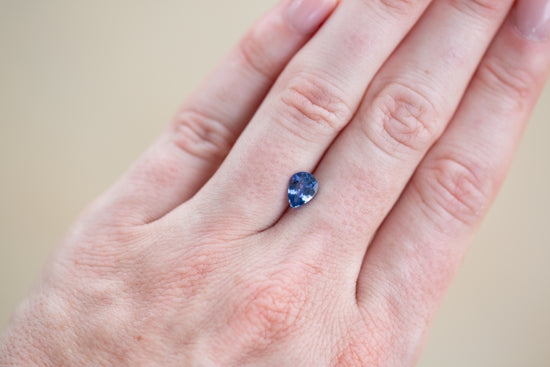 1.36ct Pear Blue Sapphire