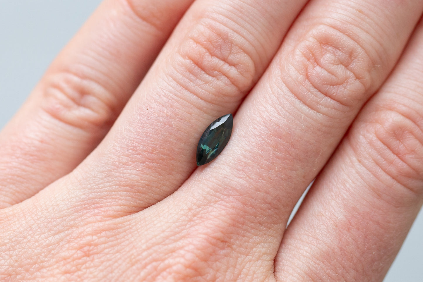 1.29ct Marquise Deep Teal Sapphire