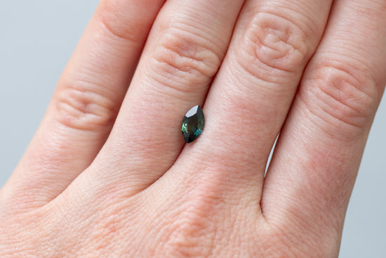 1.01ct Marquise Green and Teal Sapphire