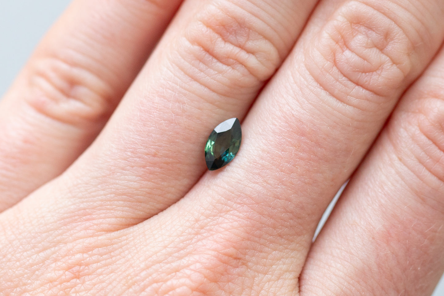 1.01ct Marquise Green and Teal Sapphire