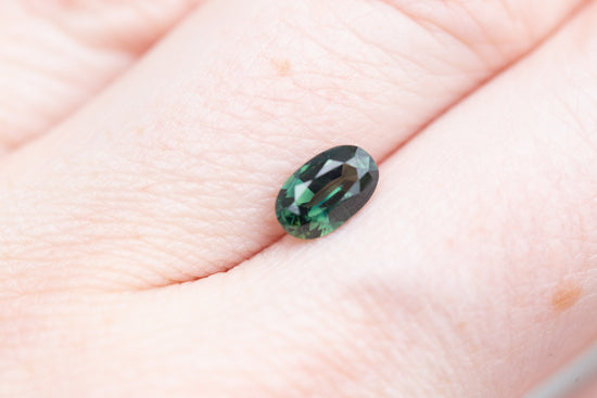 1.15ct oval green sapphire