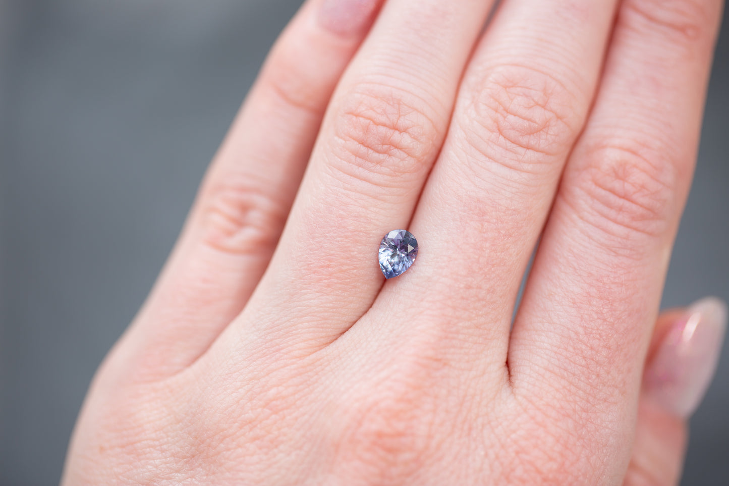 0.87ct Pear Light Violet Sapphire - Earth's Treasury