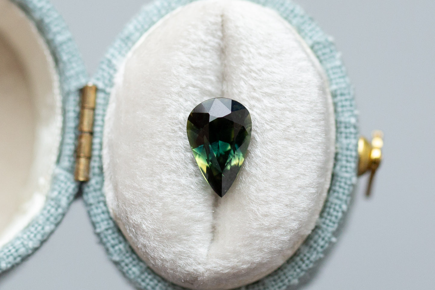 2.03ct Pear Green and Yellow Sapphire