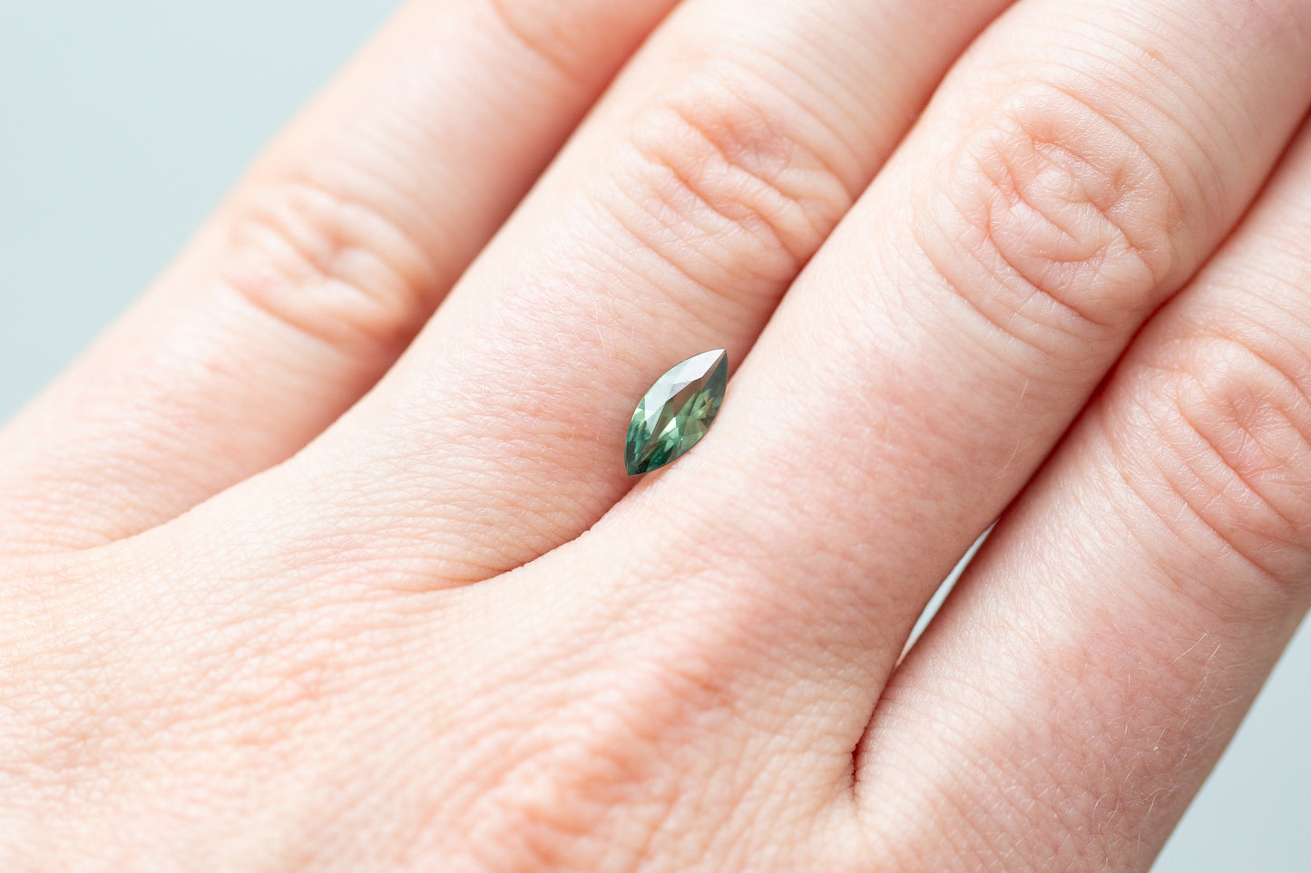 0.75ct Marquise Green Sapphire