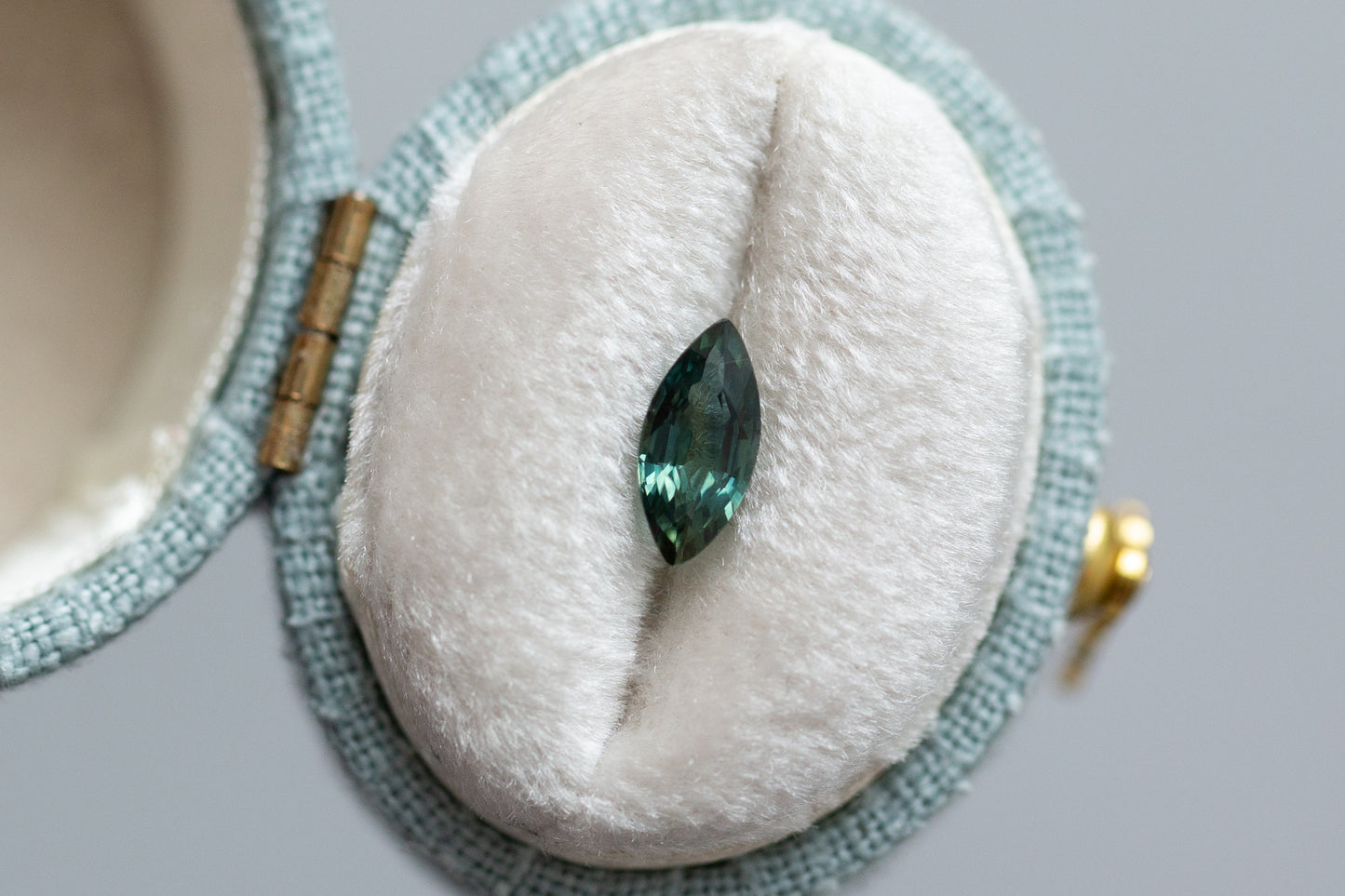 0.72ct Marquise Greenish Teal Sapphire