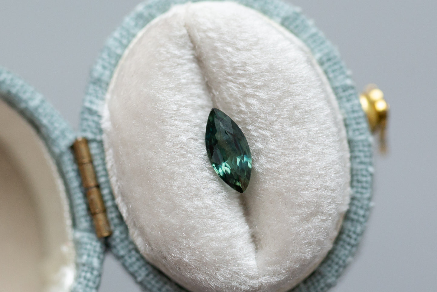 0.72ct Marquise Greenish Teal Sapphire