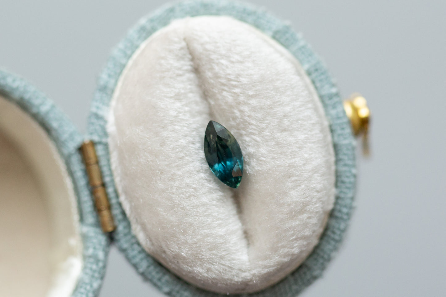 0.77ct Green and Teal Sapphire