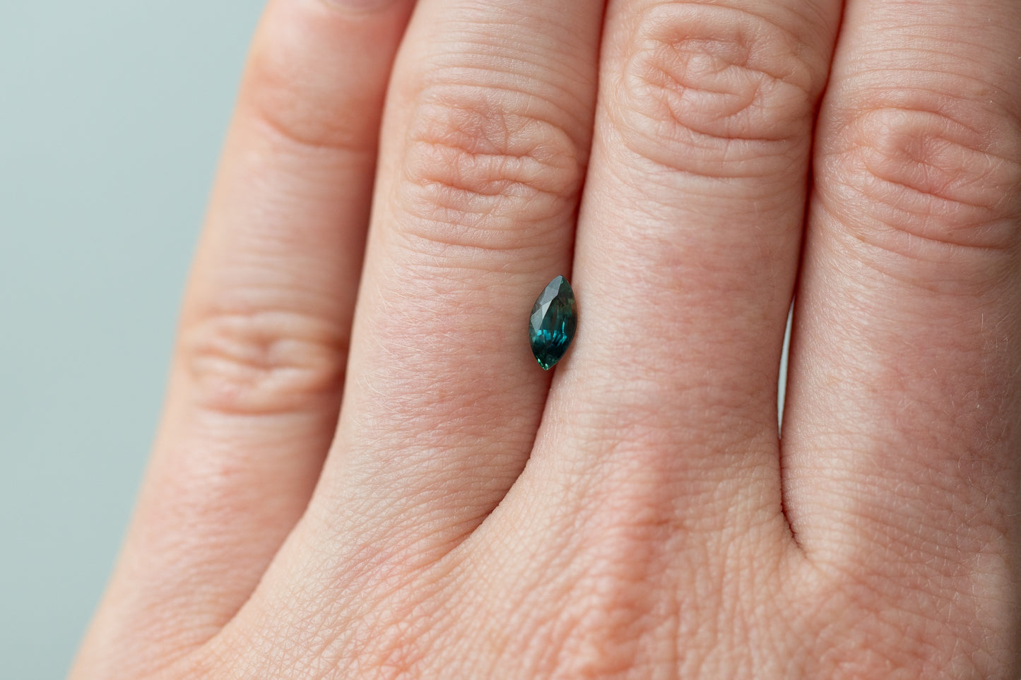 0.77ct Green and Teal Sapphire