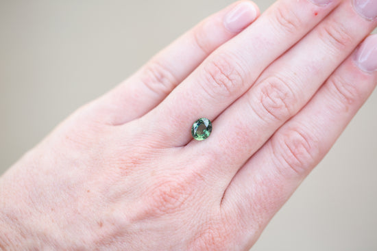 2.06ct Oval Green Sapphire