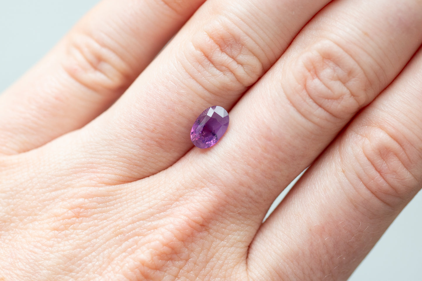 1.94ct Oval Vibrant Opalescent Pink Sapphire