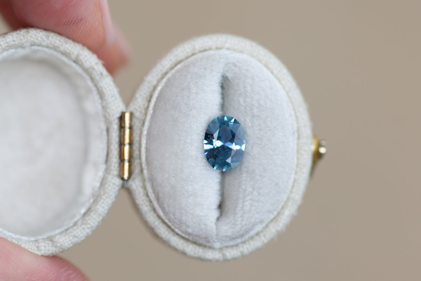 1.18ct Oval Teal Blue Sapphire