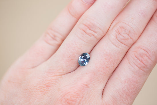 1.18ct Oval Teal Blue Sapphire