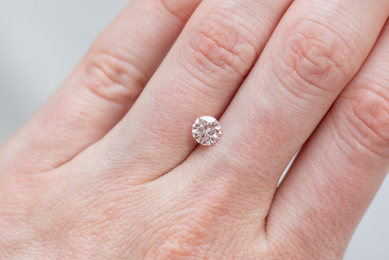 0.81ct Round Fancy Intense Pink Lab Diamond, VS1