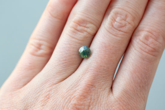 1.52ct Round Sea Green Sapphire